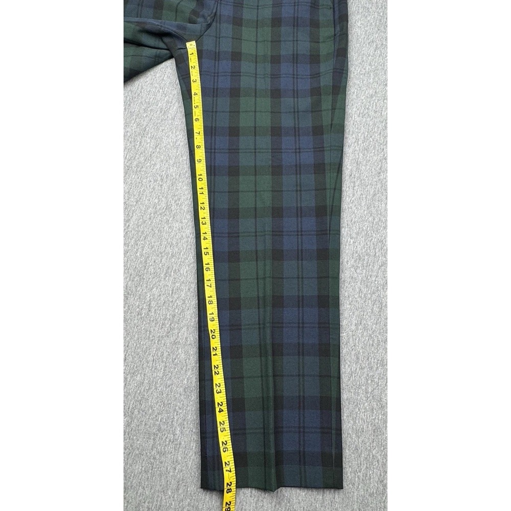 J Crew Kallie Pant Plaid Kallie Pant Blackwatch Tartan Sz 10 Fit 32x28 Office - Picture 13 of 16
